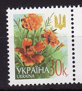 Украина _, 2005, Цветы, Бархатцы, 1 марка